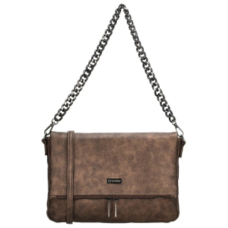 Hnědá crossbody kabelka s řetízkem "Elysia"